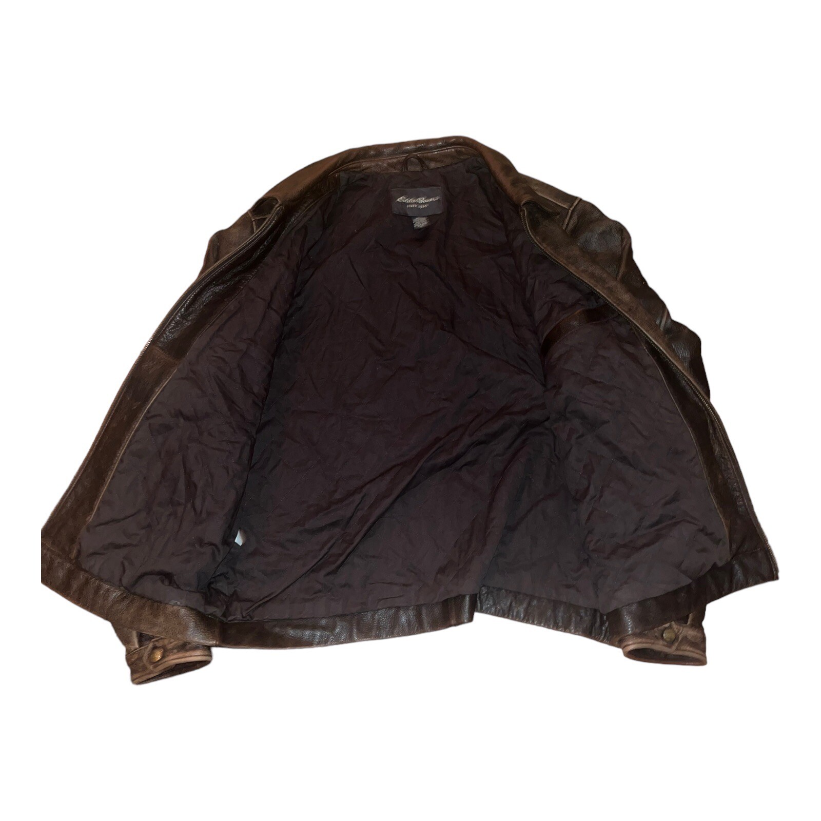 Vintage Eddie Bauer Men's Leather Jacket Size XL Tall… Gem