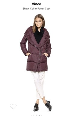 vince puffer coat
