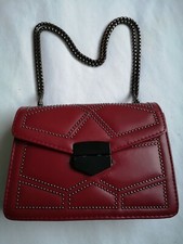 Damen Handtasche Markentasche Bordeaux rot blogger luxus Schultertasche 