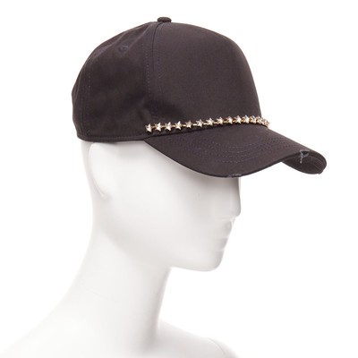 DSQUARED2 black cotton clear star crystals dean dan caten cap