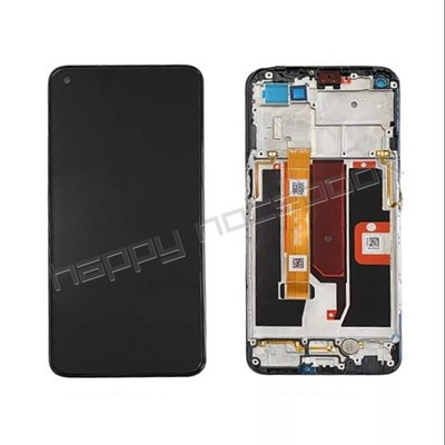 OPPO Cover Flip In PU Con Porta Carte Per A54/A74 - Custodia Rigida Trasparente E Funzione Stand, Nero - 2