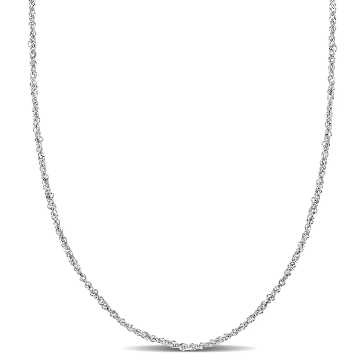 14k white gold singapore chain necklace deals