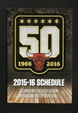 Chicago Bulls--2015-16 Pocket Schedule--Bud Light