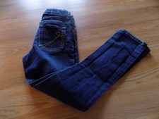 Girl's Size 10 The Children's Place Skinny Leg Denim Blue Jeans Dark Wash Adjust