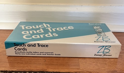 ZANER-BLOSER TOUCH AND TRACE LETTER CARDS CURSIVE NEW NIB KINESTHETIC-TACTILE - 第 4/4 張圖片