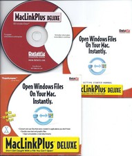 MacLink Mac Link Plus Deluxe PC CD w/serial share document open non-mac OS file