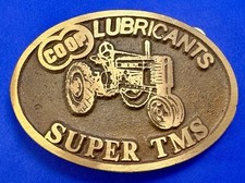 John Deere Farmland Series 2 CO OP Lubricants Super TM's Vintage Belt Buckle