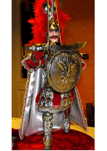 Marionette for collection Middle Ages knight Rinaldo Sicilian Pupi Made ...