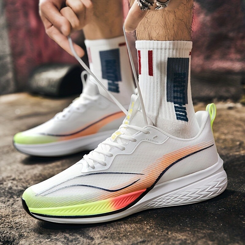 Stylish Breathable,comfortable Non-slip Lace Durable Soft-soled Running Sneakers