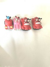 Mickey and Minnie Mouse Toys Lot of 4 Wind Up and Pull Back 1 Does Not Roll Well