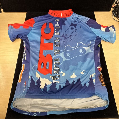 Primal Cycling Jersey Mens Sz XL Full Zip Bicycle Tour of Colorado BTC