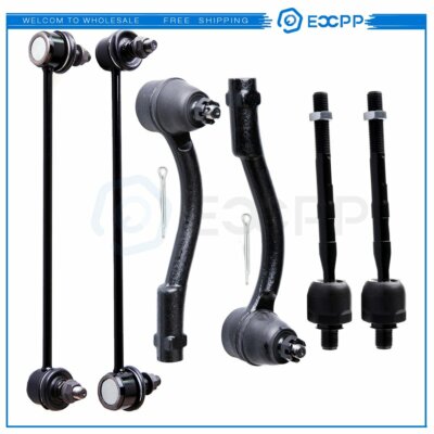 ECCPP Brand New 6pc Complete Front Suspension Kit for 2006-2011 Hyundai Accent