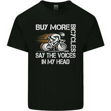Cycling Buy More Bicycles Funny Cyclist Mens Cotton T-Shirt Tee Top
