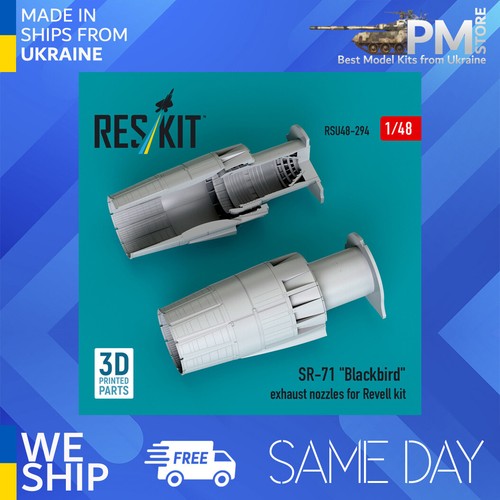 SR-71 Blackbird exhaust nozzles for Revell kit 1/48 Reskit RSU48-0294