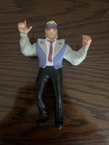 WWE WWF LJN Luscious Johnny V Valiant Vintage  Rub...