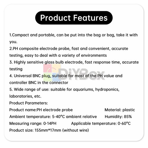 PH Probe Meter Sensor BNC Connector Electrode For Aquarium Lab Controller Meter - Picture 14 of 22