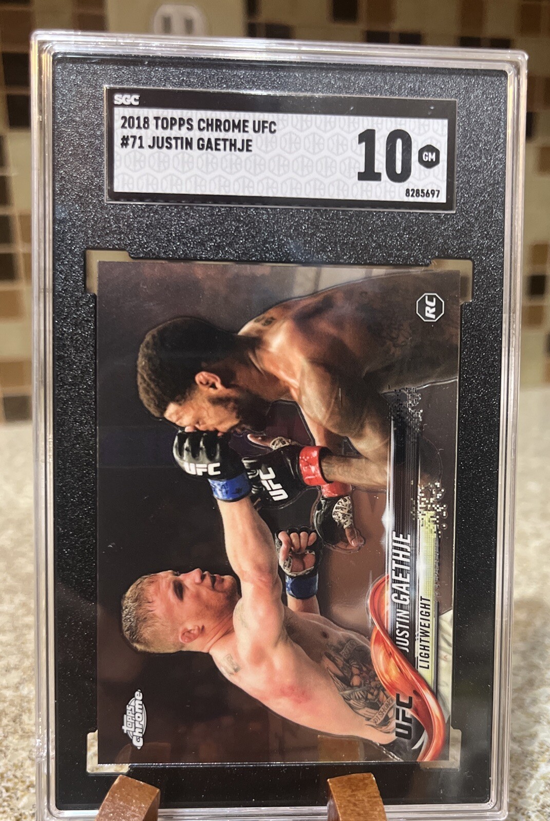 2018 Topps Chrome UFC - #71 Justin Gaethje (RC)