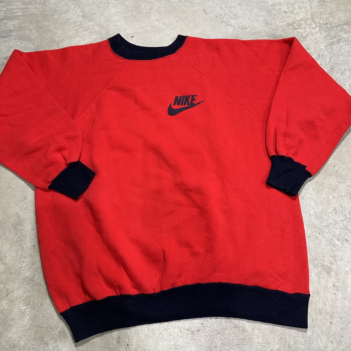 vintage red nike jumper