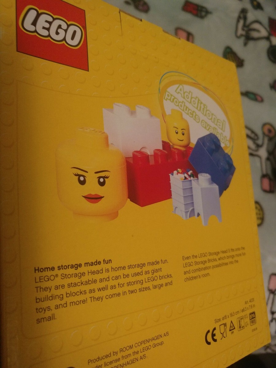 NEW LEGO Storage Head S Container: Silly Face With Tongue Sticking