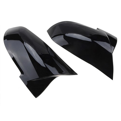2x Gloss Black Wing Mirror Cover Cap For BMW F20 F21 F22 F30 F31 F32 F36 X1 E84 - Picture 11 of 14