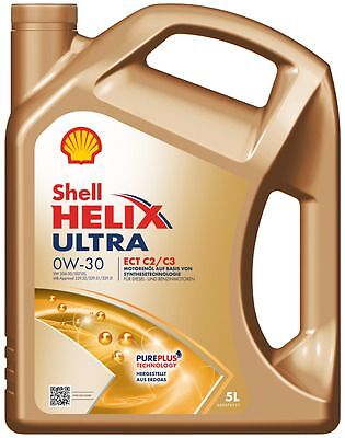 Shell Helix Ultra ECT C2 C3 0W-30 5 Liter für ALFA ROMEO AUDI