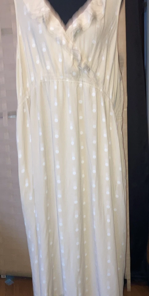  Old Navy Polka Dot Peach But Looks Dark Beige Maternity But Anyone Can wear It  - Image 2 of 4