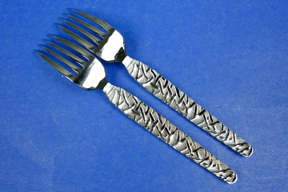 "2 horquillas de cena de acero inoxidable Tuttle Seascape de 8""" Foto 2 de 2