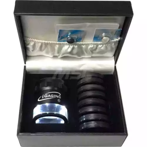 iGaging 36-LED10-9 Singlet Magnification Loupe with Light, 10x Magnification