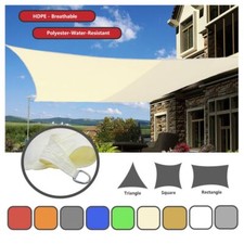 UK Outdoor Sun Shade Sail Garden Patio Sunscreen Awning Canopy UV Block Screen