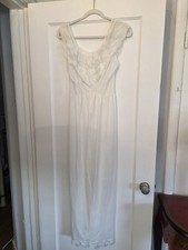 Vintage Van Raalte Myth 50s Coquette Empire Waist Maxi Nightgown Sz 34
