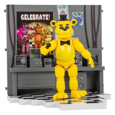 Jazwares Five Nights at Freddy s Golden Freddy Office Set - 5, Multicolor