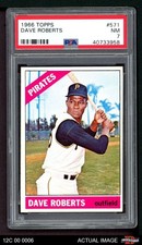 1966 Topps #571 Dave Roberts Pirates SHORT-PRINT PSA 7 - NM