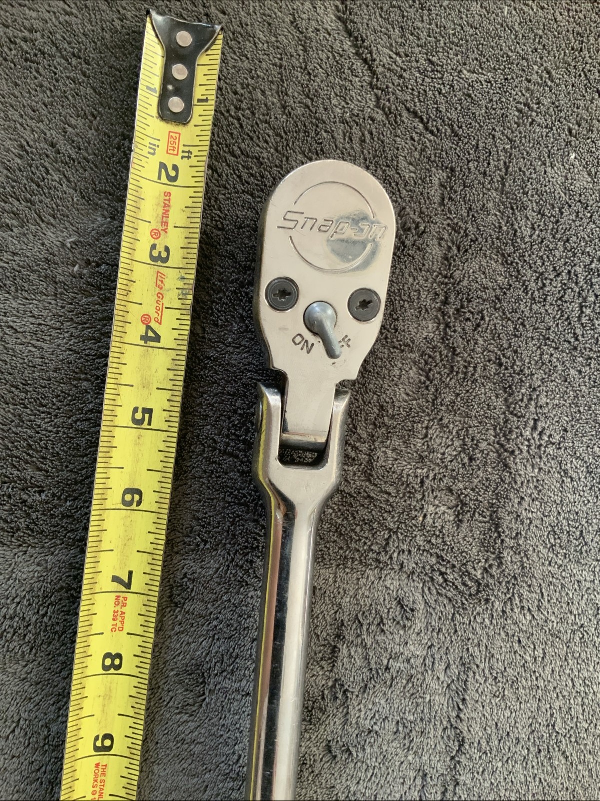 Snap On Slf80a, Long 1/2” Drive Swivel Head Ratchet….works Fine….used….