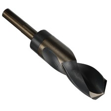 Drill America 1-1/8" Reduced Shank HSS Black & Gold Contractor Drill Bit