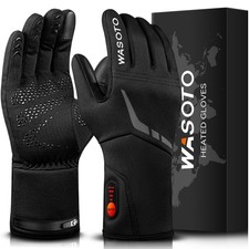Heated Glove Liners for Men Women Rechargeable Thin Gloves L