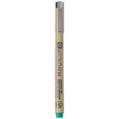 1 bis 48x SAKURA Fineliner PIGMA MICRON 03, grün - SPARE BIS ZU 80%