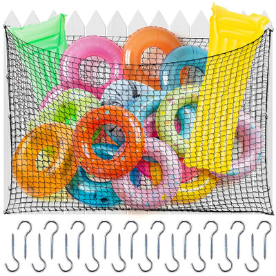 Aliceset 1 Pcs 1/2/4 Pcs Pool Float Storage Net Bag Various Sizes Adjustable