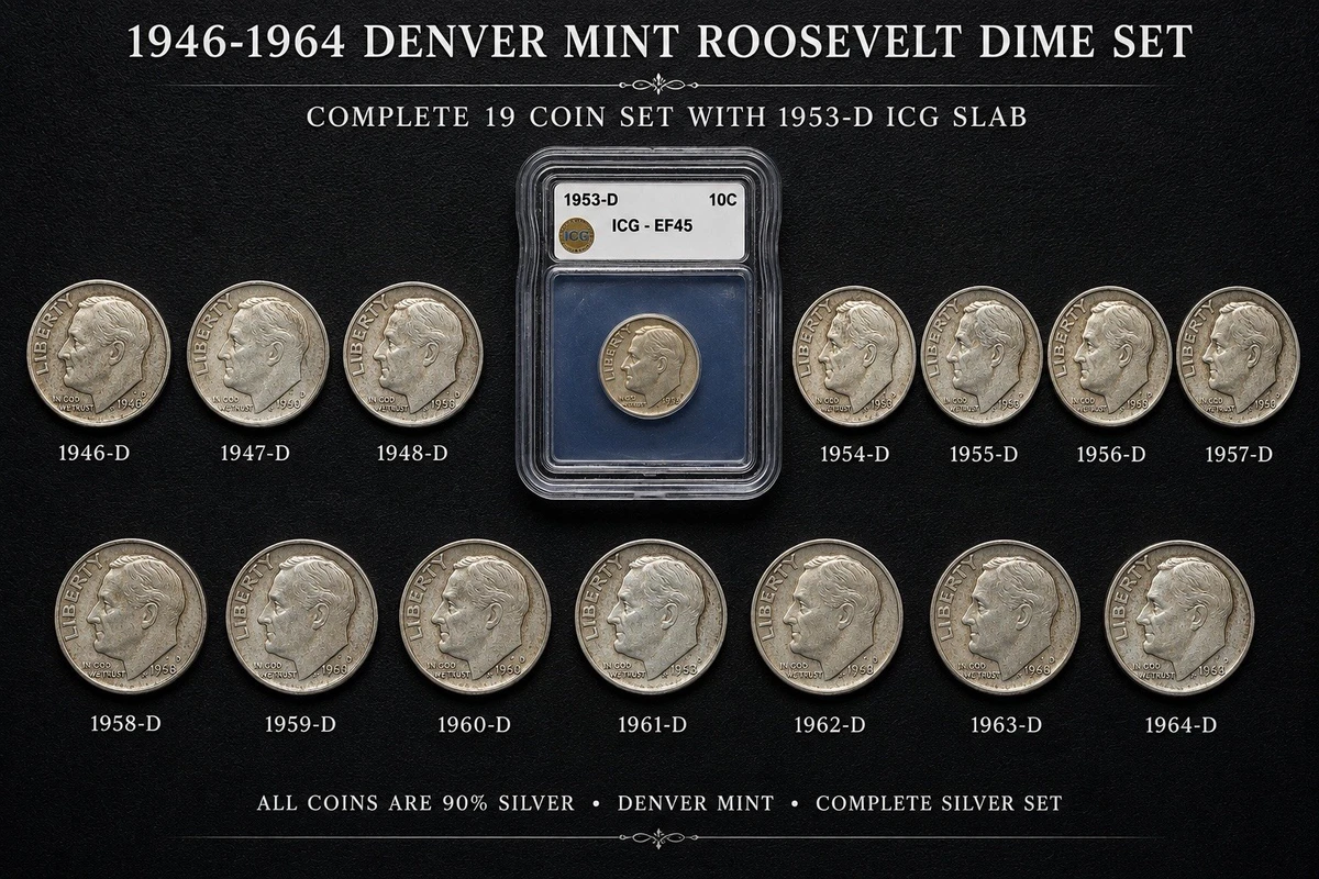 1946 Coin Set In Roosevelt Dimes (1946-Now) for sale | eBay