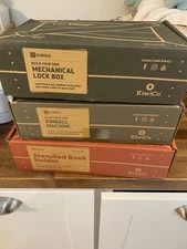 Set of 3 KiwiCo Eureka crates (age 14+ STEM pinball machine lock box book holder