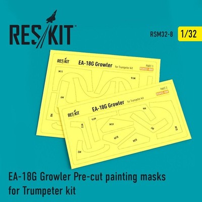 ResKit RSM32-0008 - 1:32 EA-18G Growler Pre-cut painting masks for Trumpeter kit