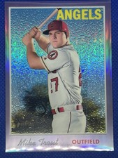 2018 Topps Heritage Refractor /599 SP Mike Trout THC-275