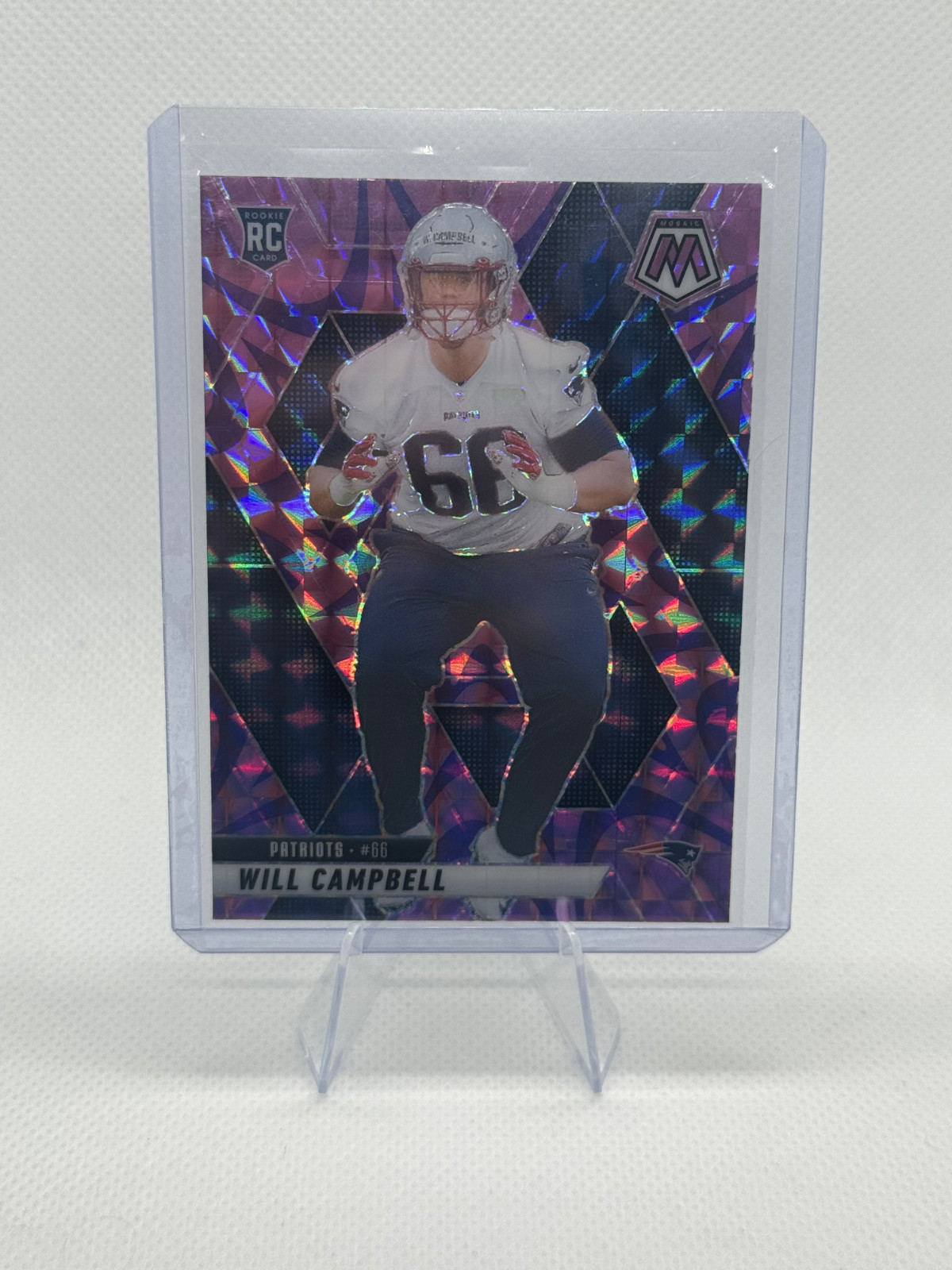 2025 Mosaic #378 Will Campbell RC Reactive Purple Prizm