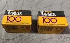 Lot of 2 Kodak TMAX 100 Black White Film TMAX 135-24 Sealed Expired