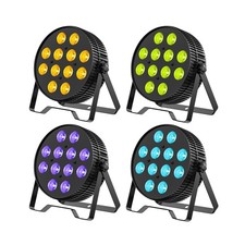 Betopper LED Stage Lights, 12X18W DJ Par Light, RGB Lime Amber UV 6-in-1 Wash...