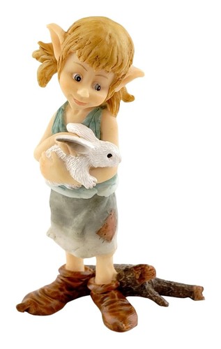 Top Collection Miniature Fairy Garden and Terrarium Pixie Hugging Bunny ...