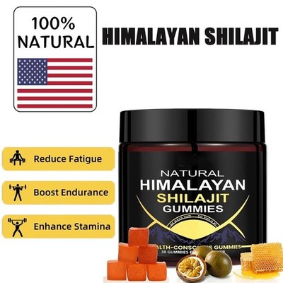 Pure Himalayan Shilajit Honey Gummies, Energy Health Immune Support, Fulvic Acid