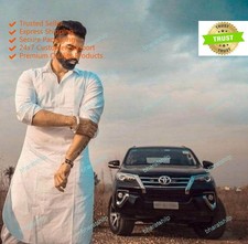 Mens Kurta Plain White Kurta Traditional Shirts Top Shirt Solid Mens Wear Cotton