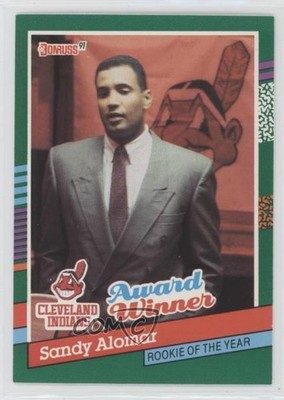 1991 Donruss Sandy Alomar Jr (2 Purple Stripes on Right Border) #693 0e1