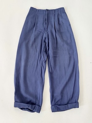 True Vintage 40s 50s Gabardine Wool Cropped WW2 Military Style