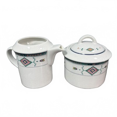 Studio Nova Adirondack Creamer & Sugar Bowl with Lid Vintage Y2201 Southwest